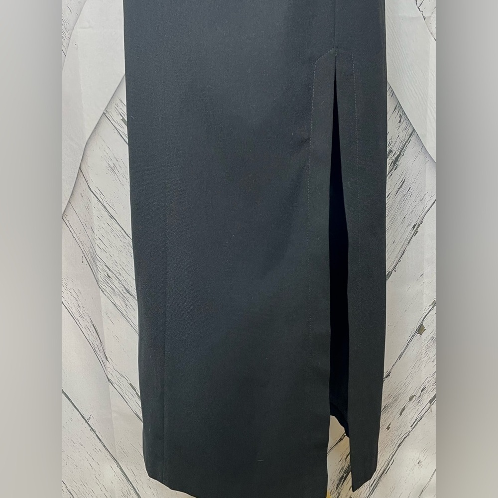 Vintage Cache Black Maxi Sequin Beaded Flower Dress - Picture 4 of 15